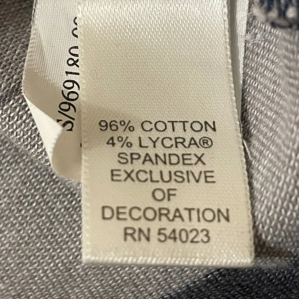 Banana Republic Mens Size Small Polo Shirt Striped Gray Blue Short Sleeve Cotton